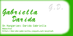 gabriella darida business card